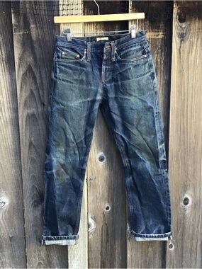 The Unbranded Brand Japanese Selvedge Denim Jeans Distressed Faded 28x28 Raw